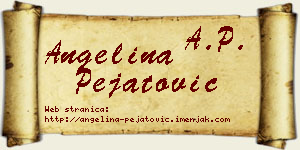 Angelina Pejatović vizit kartica